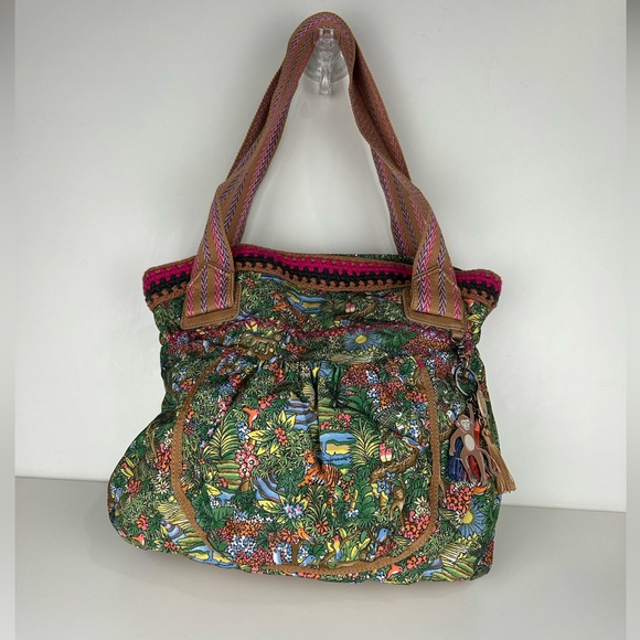 SAKROOTS BALI WANA RAINFOREST JUNGLE PRINT PURSE - Picture 2 of 9